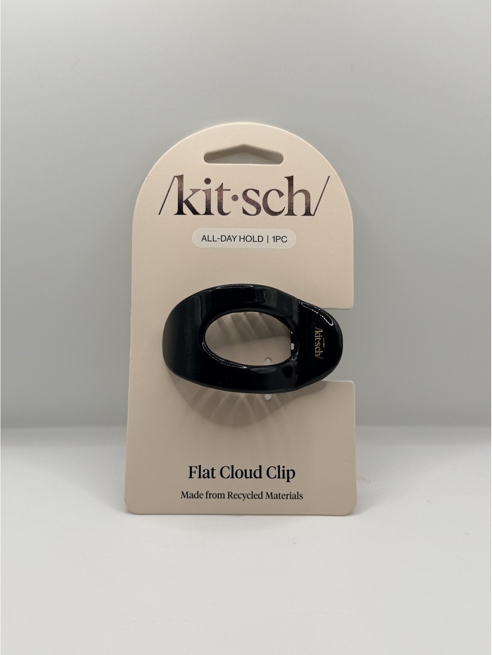 ⭐PICK 3/$15 Kitsch Recycled Plastic Flat Cloud Clip Black Small